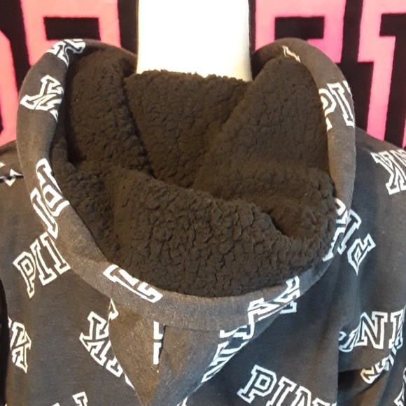 *Final Price*NIOP Pink vs Sherpa Hoodie - Picture 3 of 7